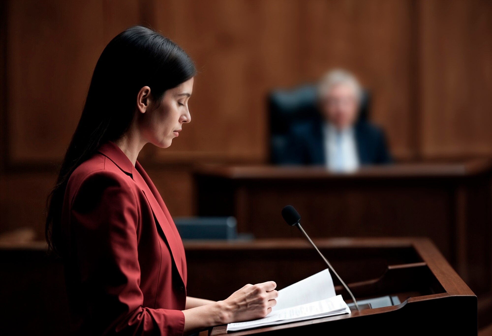 lawyer giving speech in the courtroom 23 2152001174